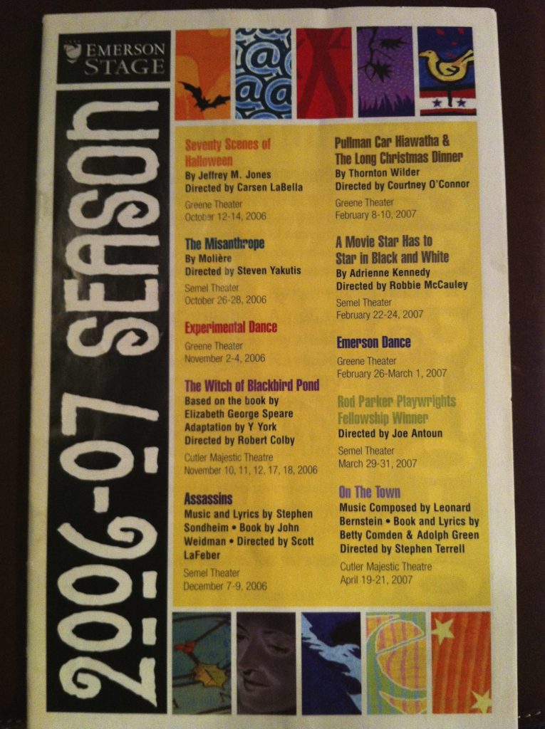 Photo of the program cover