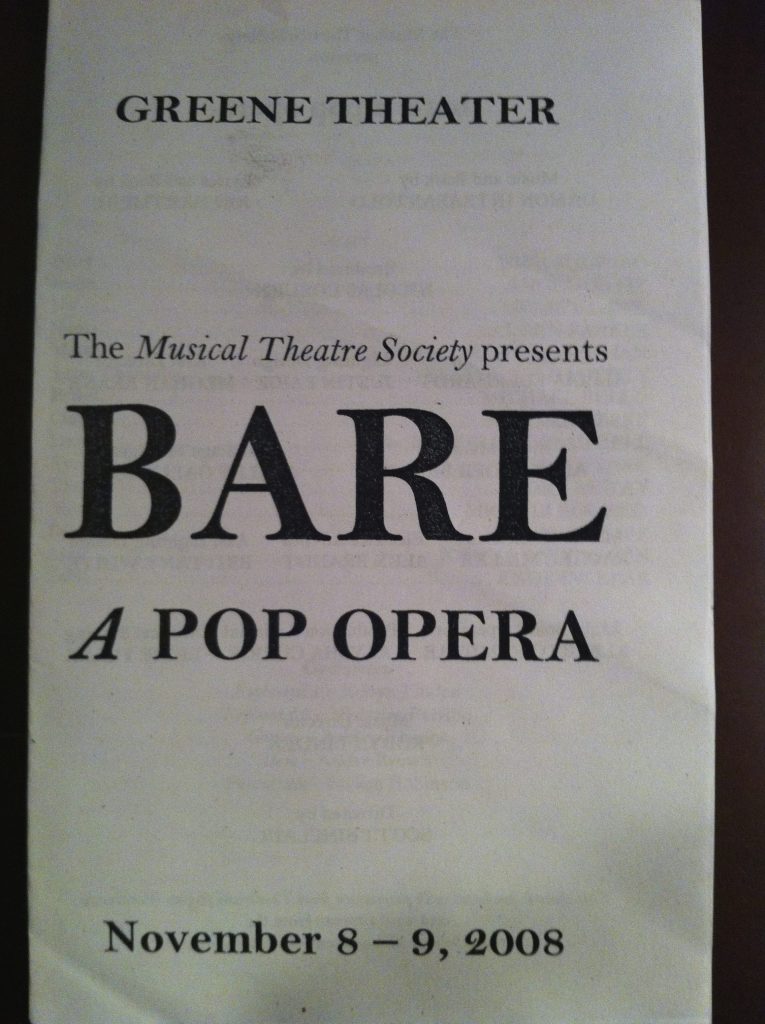 Photo of the program cover
