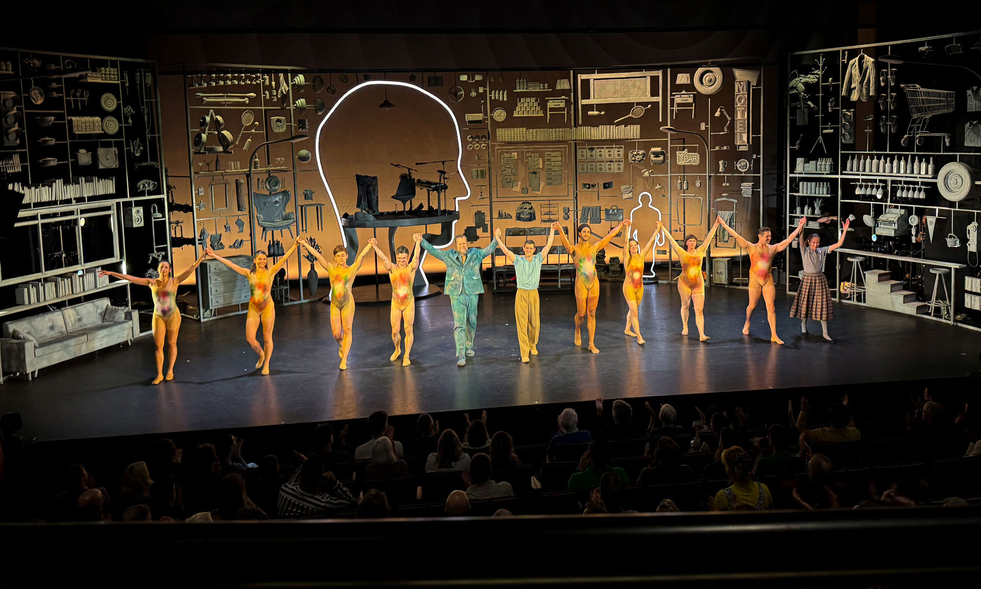 An image of curtain call of A Single Man at the Royal Ballet