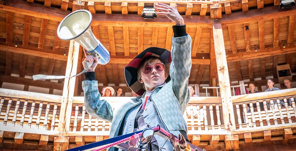 Still from a production at Shakespeare’s Globe