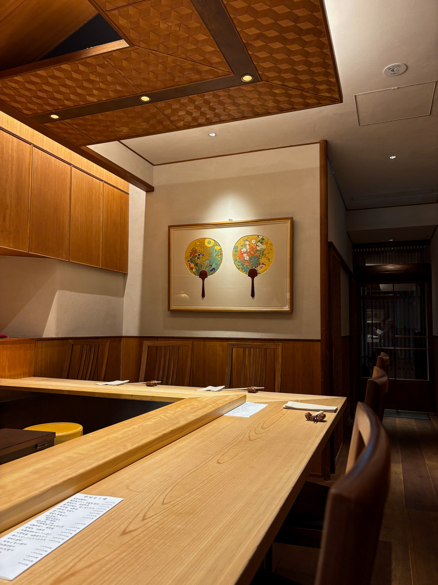 Interior view of Sushi Oshima
